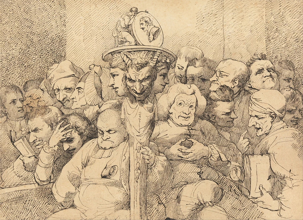 Personaggi letterari riuniti attorno al medaglione di Shakespeare - Yale Center for British Art, New Haven